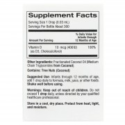 California Gold Nutrition, вітамін D3 у краплях для малюків, 10 мкг (400 МО), 10 мл (0,34 рідк. унції)